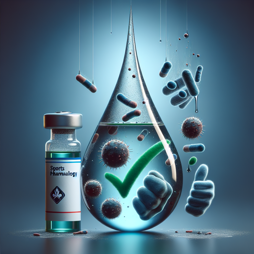 Positive effects of bactericidal water injections in sports pharmacology