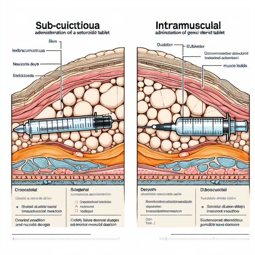 Subcutaneous vs intramuscular administration of methandienone compresse